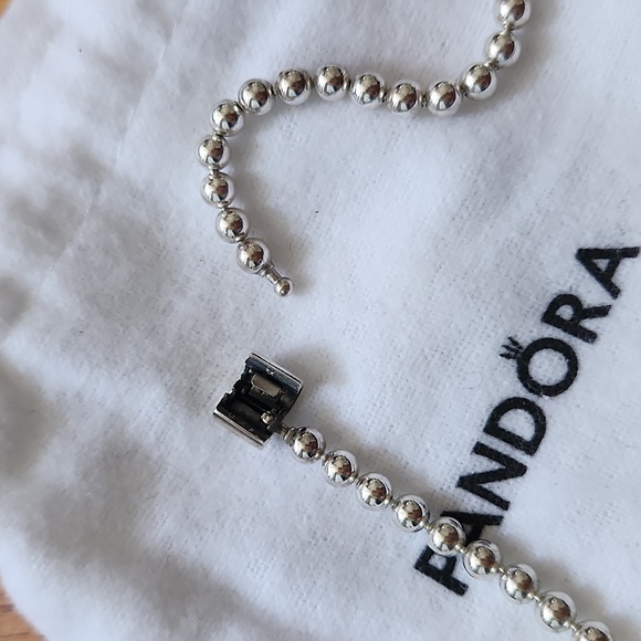 Pandora Silver Beaded Necklace - Picture 4 of 6
